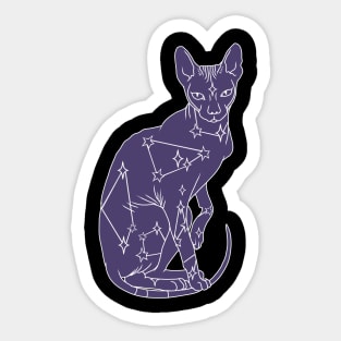 Catshirt, gothic occult cat lovers Sticker